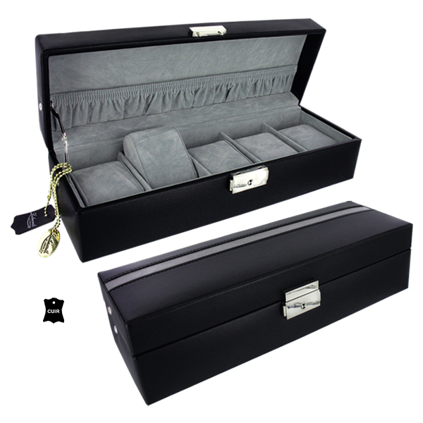 Coffret 5 Montres Cuir