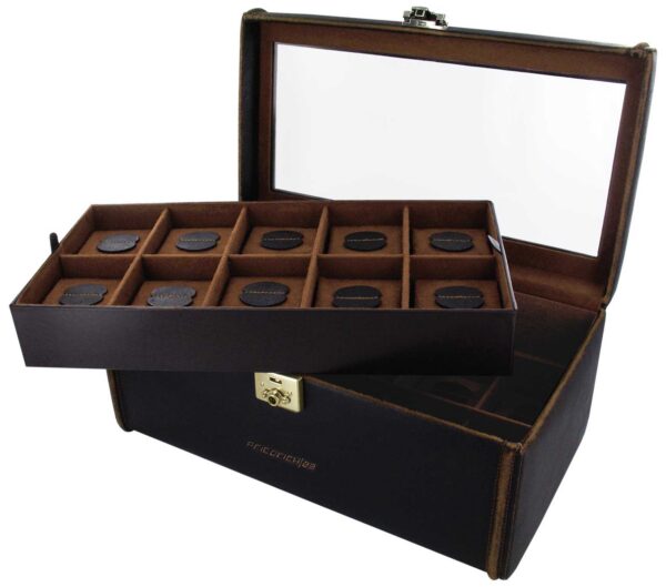 Coffret 20 Montres Cuir vieilli
