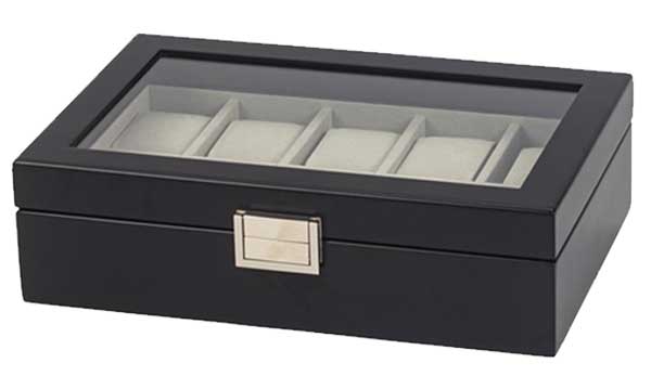 Coffret 10 montres bois
