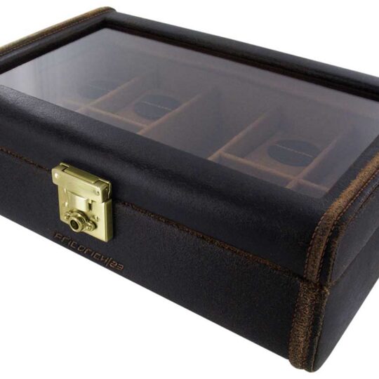 Coffret 8 Montres Cuir vieilli