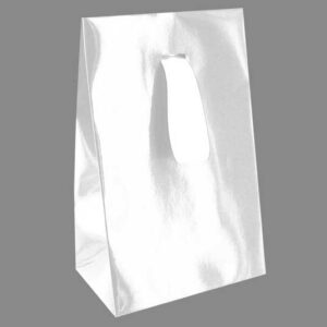 Pochette N°5 avec ruban satin blanc (100 minimum)