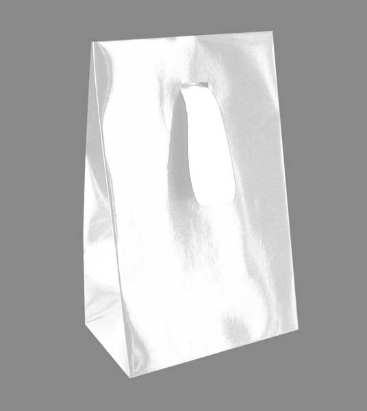 Pochette N°5 avec ruban satin blanc (100 minimum)