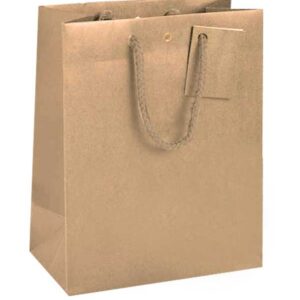 Sac Cadeau N°2 avec cordelette tressée assortie (100 minimum)