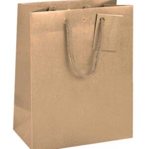 Sac Cadeau N°3 avec cordelette tressée assortie (100 minimum)