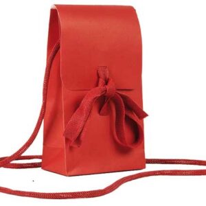 Sac Cadeau N°2 avec cordelette tressée et ruban assortie (50 minimum)