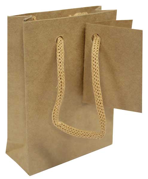 Sac Cadeau N°0 avec cordelette tressée assortie (100 minimum)