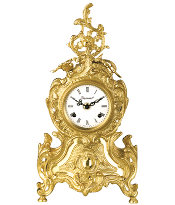 Pendule Laiton - Mouvement Mécanique 8 jours - ht. 40cm