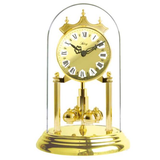 Pendule 400 jours Quartz balancier boules dorées - ht. 23cm