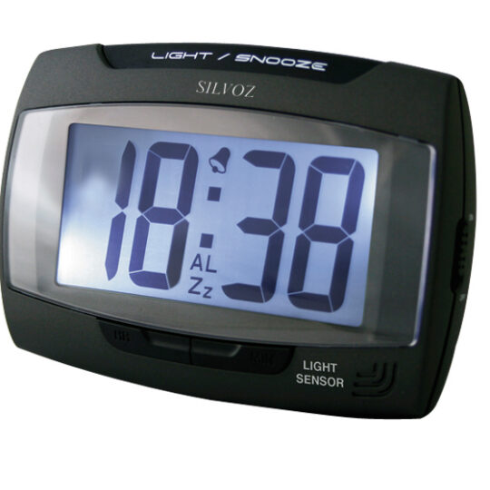Réveil Quartz Digits 12/24h H:30mm - Eclairage cadran Blue light