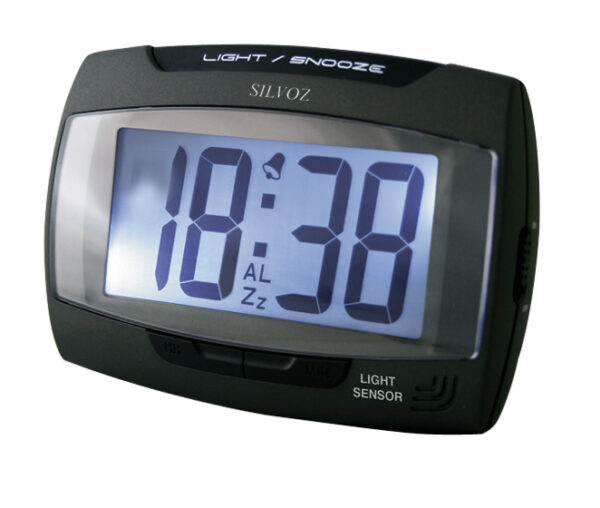 Réveil Quartz Digits 12/24h H:30mm - Eclairage cadran Blue light