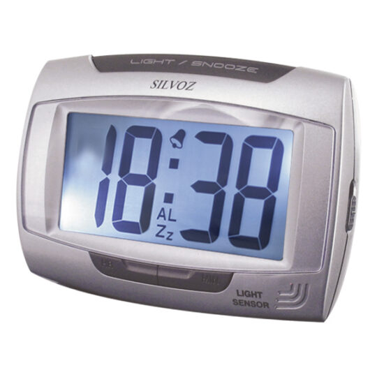 Réveil Quartz Digits 12/24h H:30mm - Eclairage cadran Blue light