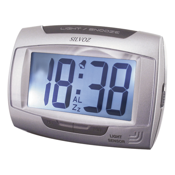 Réveil Quartz Digits 12/24h H:30mm - Eclairage cadran Blue light