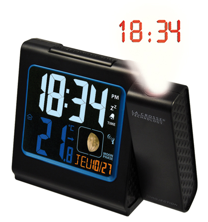 Réveil projection radio-controlé