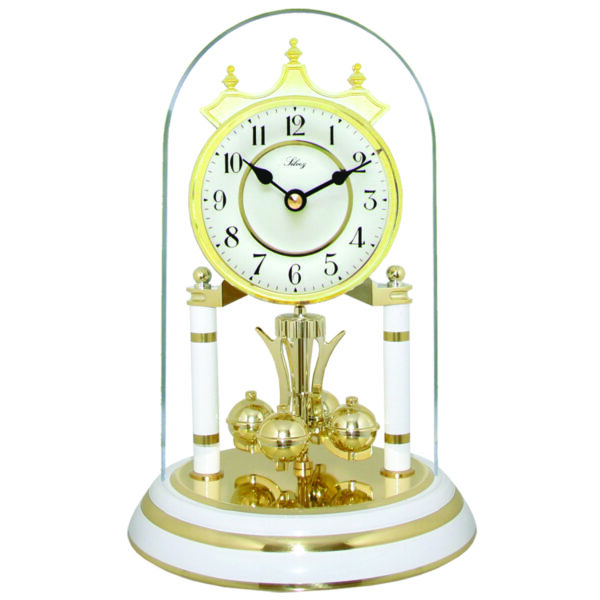 Pendule 400 jours Quartz balancier boules dorées - ht. 23cm