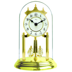 Pendule 400 jours Quartz balancier boules façon cristal - ht. 23cm