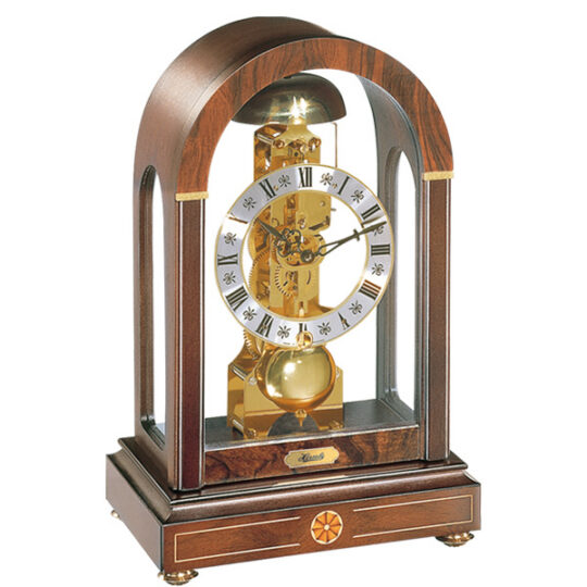 Pendule Mécanique à Poser et à Balancier avec Mouvement Squelette - ht.32,5 cm