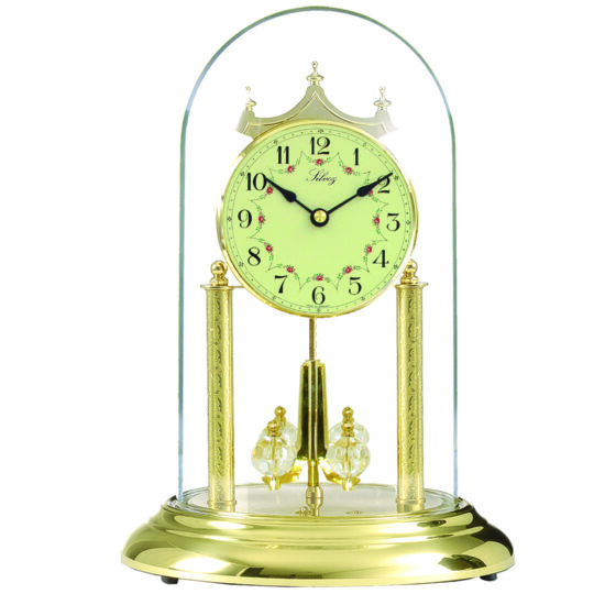 Pendule 400 jours Quartz balancier boules façon cristal - ht. 30cm