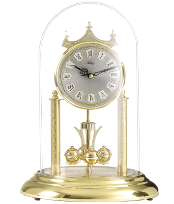 Pendule 400 jours Quartz balancier boules dorées "A SONNERIE" - ht. 30cm