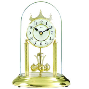 Pendule 400 jours Quartz balancier boules dorées "A SONNERIE" - ht. 30cm