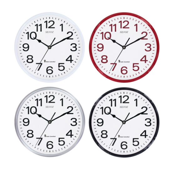 Lot de 4 pendules radio-contrôlées