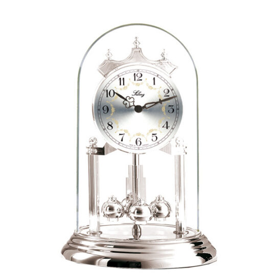 Pendule 400 jours Quartz Argentée - ht. 23cm