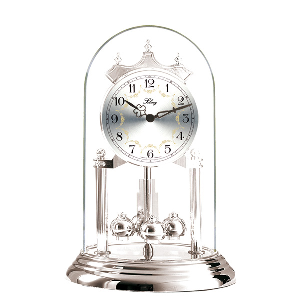 Pendule 400 jours Quartz Argentée - ht. 23cm