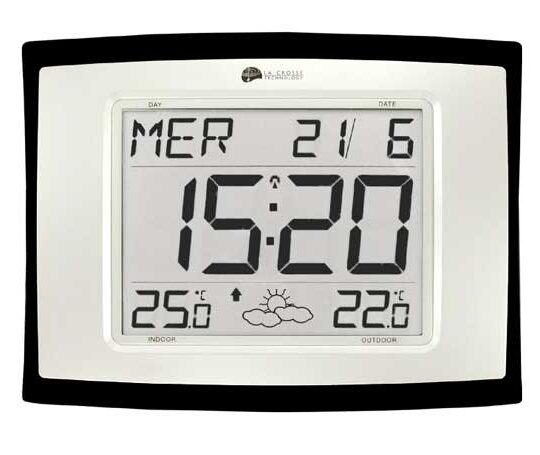 Pendule LCD Radio-Contrôlée
