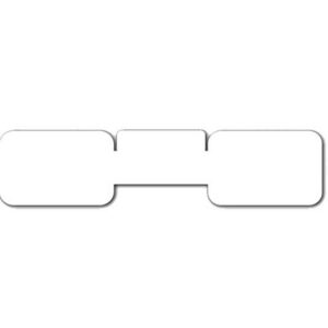 Étiquettes Adhésives « Haltère » en Velin 45 x 11 mm