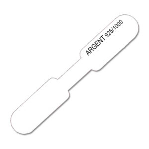 Paquet de 1000 Etiquettes Adhésives N°182 "Argent 925/1000" - Plastique