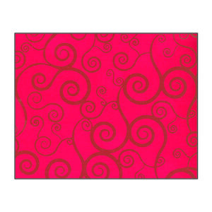 Papier Imprimé H rouge/or - 60 gr - Rouleau de 70cmx100m