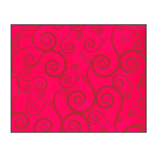 Papier Imprimé H rouge/or - 60 gr - Rouleau de 70cmx100m