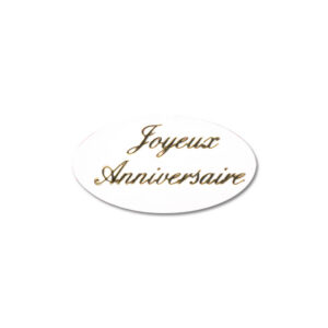 Dévidoir de 500 Etiquettes Adhésives "Joyeux Anniversaire"