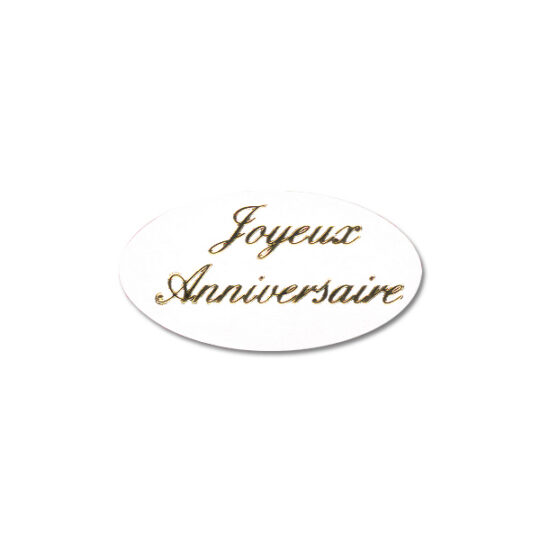Dévidoir de 500 Etiquettes Adhésives "Joyeux Anniversaire"