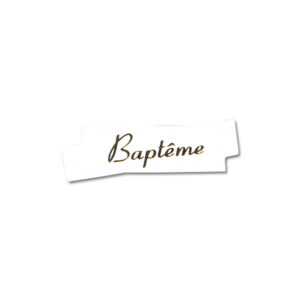 Dévidoir de 500 Etiquettes Adhésives "Baptême"