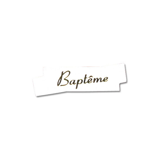 Dévidoir de 500 Etiquettes Adhésives "Baptême"