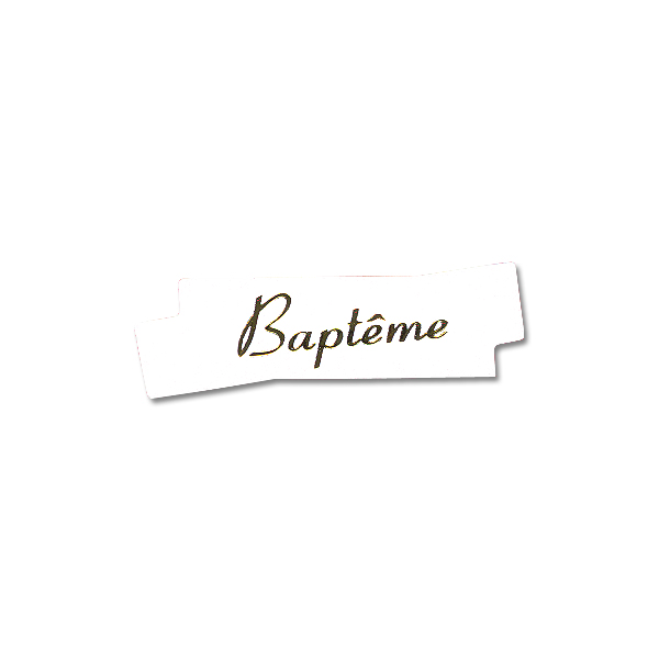 Dévidoir de 500 Etiquettes Adhésives "Baptême"