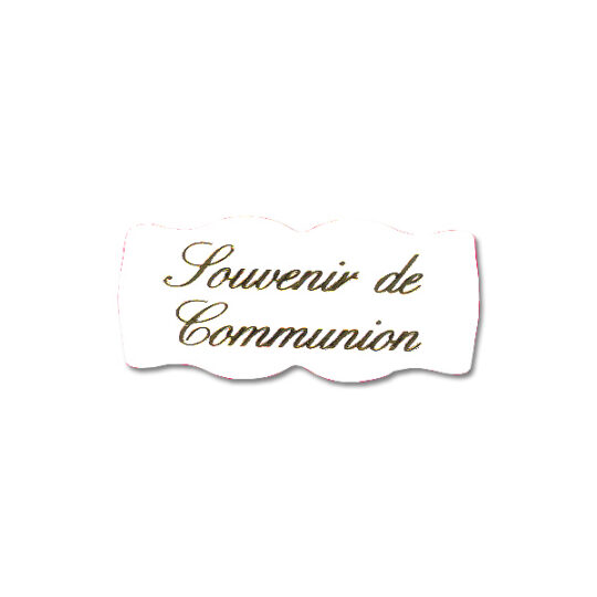 Dévidoir de 500 Etiquettes Adhésives "Souvenir de Communion"
