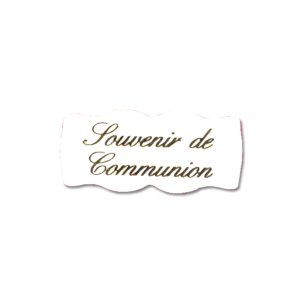 Dévidoir de 500 Etiquettes Adhésives "Souvenir de Communion"