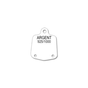 Paquet de 1000 Etiquettes ANTEA BO "Argent 925/1000" - Plastique