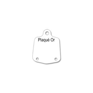 Paquet de 1000 Etiquettes ANTEA BO "Plaqué or" - Plastique
