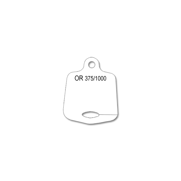 Paquet de 1000 Etiquettes ANTEA FENDU pour Médaille "Or 375/1000" - Plastique