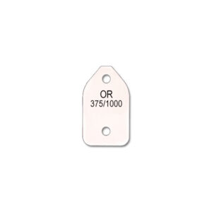 Carnet de 450 Etiquettes ALPHA pour Chaîne "Or 375/1000" - Bristol