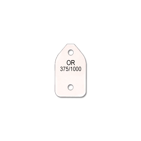 Carnet de 450 Etiquettes ALPHA pour Chaîne "Or 375/1000" - Bristol