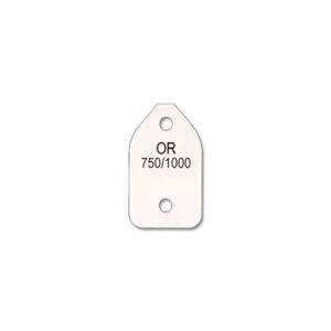 Carnet de 450 Etiquettes ALPHA pour Chaîne Or 750/1000" - Bristol