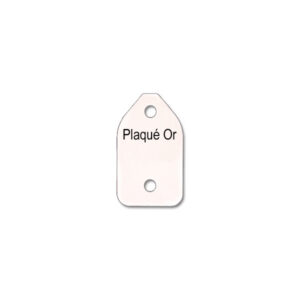 Carnet de 450 Etiquettes ALPHA pour Chaîne "Plaqué Or" - Bristol