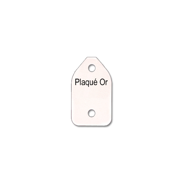 Carnet de 450 Etiquettes ALPHA pour Chaîne "Plaqué Or" - Bristol