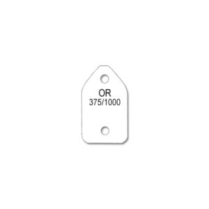 Carnet de 450 Etiquettes ALPHA pour Chaîne "Or 375/1000" - Plastique