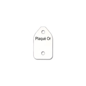 Carnet de 450 Etiquettes ALPHA pour Chaîne "Plaqué Or" - Plastique