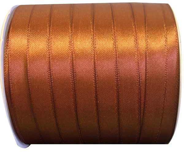 RUBAN SATIN PERSONNALISE CUIVRE 10MM