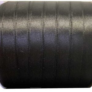 RUBAN SATIN PERSONNALISE NOIR 10MM